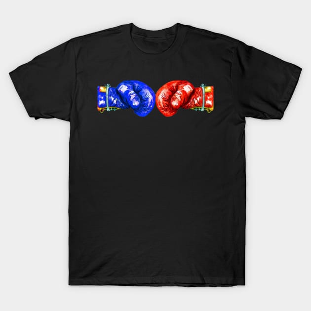 Boxing Gloves T-Shirt by AnnArtshock